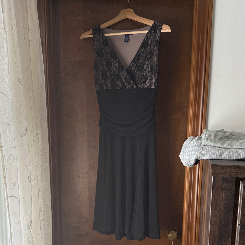 Chaps black dress